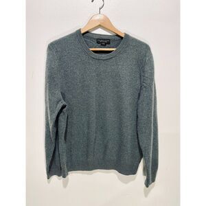 The Men's store Bloomingdale's sweater 100% cashmere gray business casual men XL